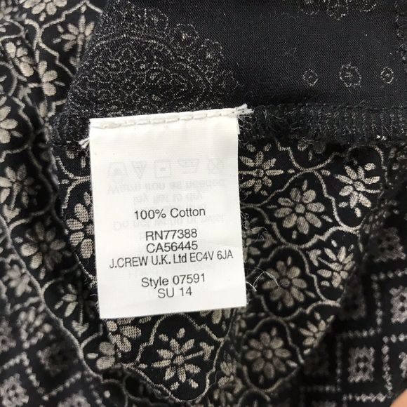 J. Crew S Mixed Print T-Shirt Short Sleeve Women's Blouse - Picture 6 of 9